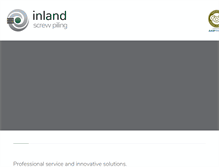 Tablet Screenshot of inlandscrewpiling.com